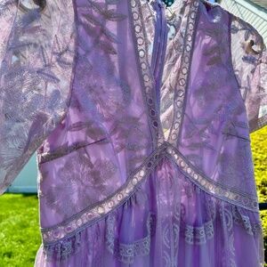 Pink Blush Maternity Lavender Maxi Dress size Small